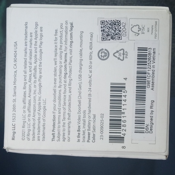 Ring Video Doorbell - Picture 5 of 5